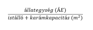 Állatűrűségre vonatkozó kötelezettség