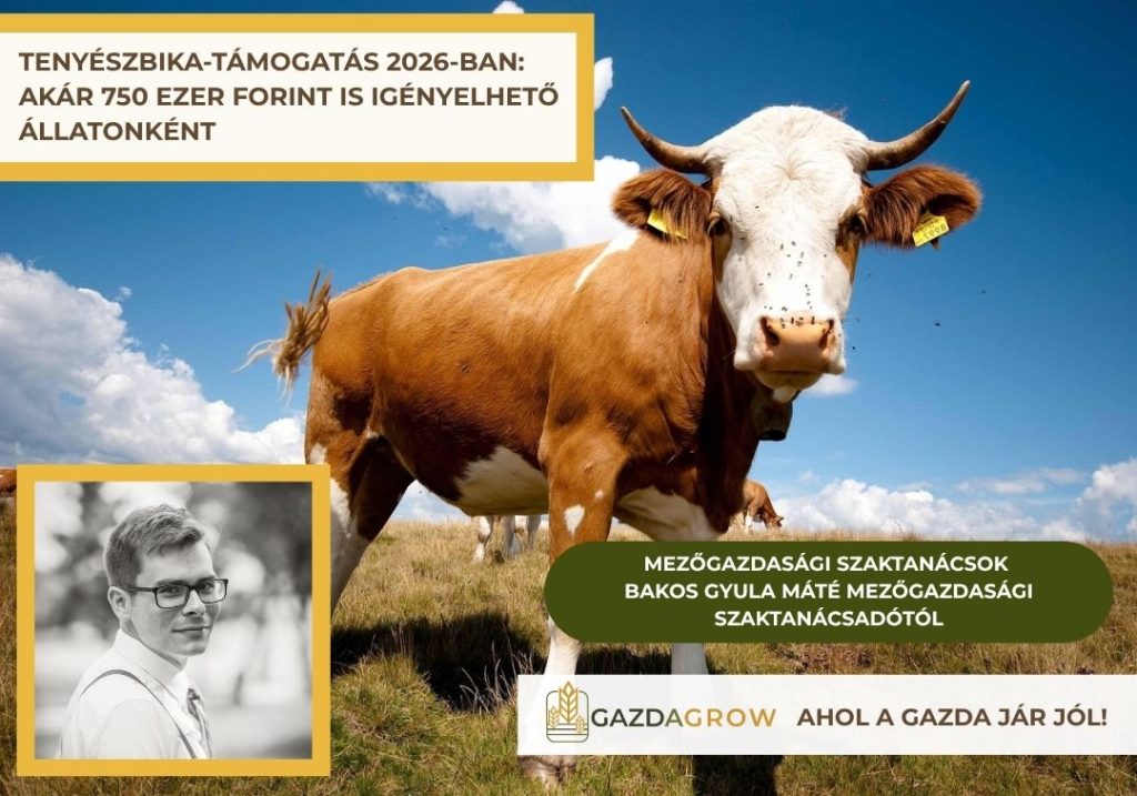 Tenyészbika-támogatás 2026 – akár 750 ezer Ft állatonként